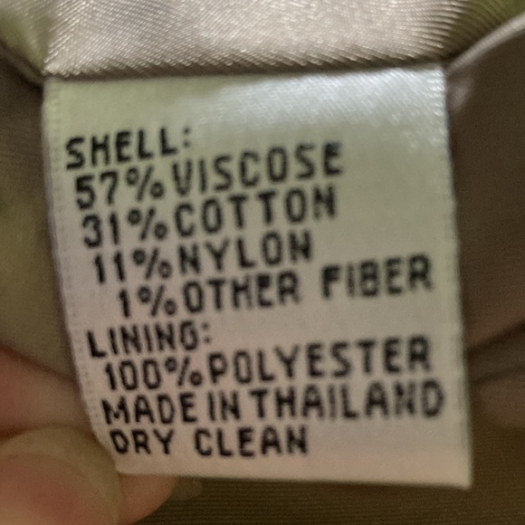 Talbots women’s open front blazer 8P tweed tan white gold  Italian fabric - Picture 7 of 10